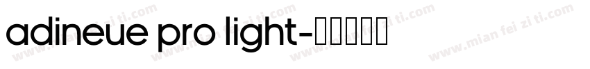 adineue PRO Light字体转换
